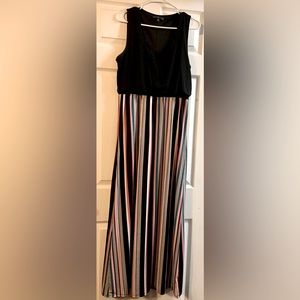 Women’s Three Pink Hearts L Multi Color Maxi Dress